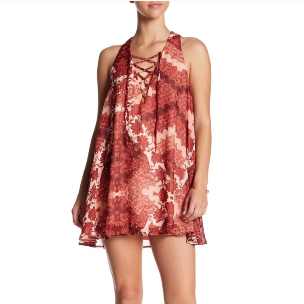 🌸SOLD🌸 Show Me Your Mumu Lace up Dress